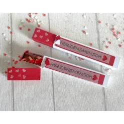 Best Geschenkbox für Schokoriegel * Herzensmensch * Mitbringsel * Kleinigkeit * personalisiert Geschenke