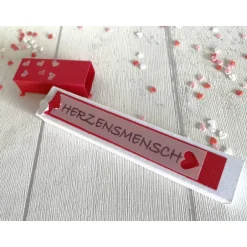 Best Geschenkbox für Schokoriegel * Herzensmensch * Mitbringsel * Kleinigkeit * personalisiert Geschenke