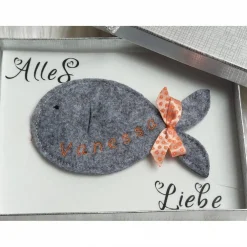 Best Geschenkbox/Geldgeschenkbox Fisch zur Taufe/Kommunion/Konfirmation/Firmung Geldgeschenke