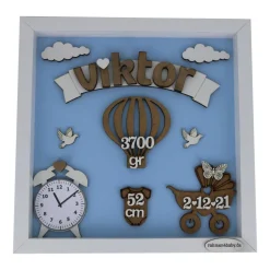 Clearance Geschenke zur Geburt, 3D-Babyrahmen, Kinderzimmer Deko, Taufe Geschenk, Bilderrahmen Geburt Geschenke