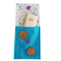 Outlet Geschenkebeutel – Kleine Stofftasche für Geschenke & Kindergeldbeutel, Handgemacht,  Türkis Geschenkverpackungen
