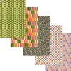 Outlet Geschenkpapier Bunte Osterzeit, 15 Bogen mit 5 verschiedenen floralen und graphischen Mustern Geschenkverpackungen