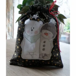 Outlet Geschenksäckchen " Der kleine Schneemann und sein Freund " Geschenkverpackungen