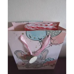 Best Geschenkset Baby zur Geburt - Babydecke orange Geschenke
