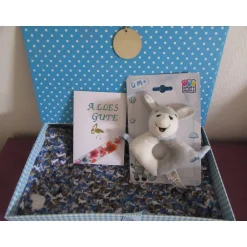 Hot Geschenkset Geburt - Babydecke mit Spielzeug Geschenke