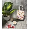 Sale Geschenkset „kleine Auszeit“ zum Valentinstag, Muttertag, Geburtstag etc., Wellness-Tüte, Teelichthalter, Baderose, Tee Geschenke