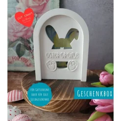 Online Geschenkset Ostern, Mitbringsel, Geschenk aus Raysin, Gutscheinbox, Verpackung Geldgeschenk, Frohe Ostern Geschenkverpackungen