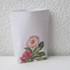 Best Geschenktüte Frühlingsblumen, 2 Stück Bodenbeutel-Papiertüten mit Tulpen und Gänseblümchen Geschenkverpackungen