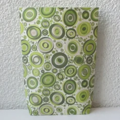 Best Geschenktüte mit Kreisen und Ellipsen in Grüntönen, 2 Stück Bodenbeutel-Papiertüten Geschenkverpackungen