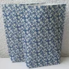 Sale Geschenktüten Blümchen auf Blau, 2 Stück geblümte Bodenbeutel-Papiertüten, Bodenbreite variabel Geschenkverpackungen