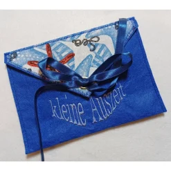 Discount Geschenkumschlag mit Stickerei "kleine Auszeit""  Filzumschlag Umschlag Geschenkverpackungen