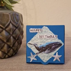 Sale Geschenkverpackung / Wal / Seesterne / Happy Birthday / Geschenkverpackung Ozean / Wal Motiv Verpackung / Wasser-Themen Kinder Gastgeschenke