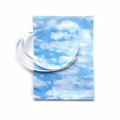 Outlet Geschenkverpackung aus Stoff Wolken Himmel blau weiß Stoffbeutel Geschenksäckchen Geschenkverpackungen