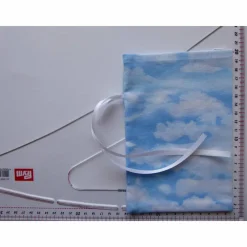 Outlet Geschenkverpackung aus Stoff Wolken Himmel blau weiß Stoffbeutel Geschenksäckchen Geschenkverpackungen