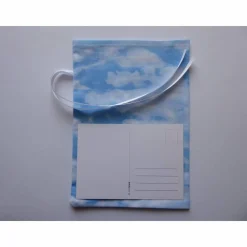 Outlet Geschenkverpackung aus Stoff Wolken Himmel blau weiß Stoffbeutel Geschenksäckchen Geschenkverpackungen