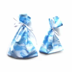 Outlet Geschenkverpackung aus Stoff Wolken Himmel blau weiß Stoffbeutel Geschenksäckchen Geschenkverpackungen