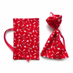 Online Geschenkverpackung aus Stoff rot Pfeil Herz Stoffbeutel Geschenksäckchen Geschenkverpackungen