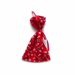 Online Geschenkverpackung aus Stoff rot Pfeil Herz Stoffbeutel Geschenksäckchen Geschenkverpackungen