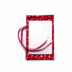 Online Geschenkverpackung aus Stoff rot Pfeil Herz Stoffbeutel Geschenksäckchen Geschenkverpackungen