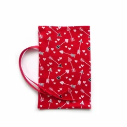 Online Geschenkverpackung aus Stoff rot Pfeil Herz Stoffbeutel Geschenksäckchen Geschenkverpackungen