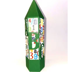 Best Geschenkverpackung Buntstift: Handgemachte Geschenkbox aus Karton zur Einschulung (6,2 x 22 cm) Kinder Einschulung