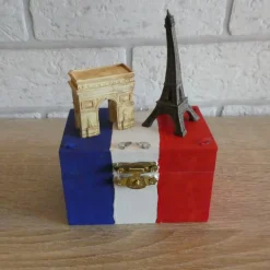 Best Geschenkverpackung Holztruhe - Reise - Paris Geschenkverpackungen