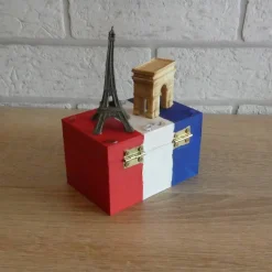 Best Geschenkverpackung Holztruhe - Reise - Paris Geschenkverpackungen