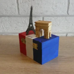 Best Geschenkverpackung Holztruhe - Reise - Paris Geschenkverpackungen