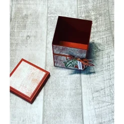 Online Geschenkverpackung zum Geburtstag, „Happy Birthday“, Box mit Deckel, Geschenkbox, Verpackung, Blätter, Herbst Geschenkverpackungen
