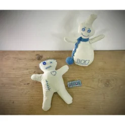 Deko Halloween|Fun-Design Gespenst und Voodoo Puppe - ein tolles Upcycling Unikat für Halloween oder Gothik Fans