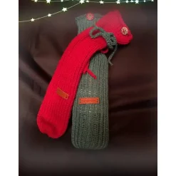 Online Gestrickte Socke als Verpackung für Flaschen Geschenkverpackungen