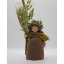 Discount Getreidemädchen - handgefertigtes  Blumenkind - Jahreszeitentisch - Waldorf Art - Art.Nr. HE5 Herbst
