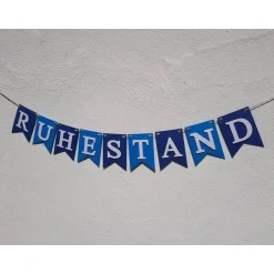 Geschenke|TiJaPapierDeko Girlande zum Ruhestand / Rente / Auf Wunsch personalisiert mit Wunschtext / Abschied /