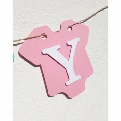 Outlet Girlande zur Geburt in zuckersüßen Pastellfarben, Babyparty, Babyshower, Dekoration in rosa, hellblau, mintgrün und flieder. Geschenke