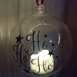 Best Glaskugel "HoHoHo" aus der Weihnachtsdeko