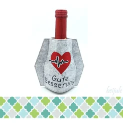 Geschenkverpackungen|beijule Glasmanschette Gute Besserung