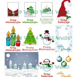 Sale Glücksbringer Schneemann aus Holz – Handgemachter Geschenkanhänger mit Charakter Weihnachtskarten