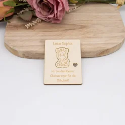Outlet Glücksbringer zum Schulstart aus Holz – personalisiertes Geschenk zur Einschulung Kinder Einschulung