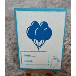 Best Glückwunschkarte " Geburt " Größe , Gewicht , Luftballons Glückwunschkarten