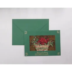 Hot Glückwunschkarte Blumenkorb Glückwunschkarten