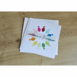 Best Glückwunschkarte für Konfirmation oder Kommunion "Regenbogenfische" aus der Glückwunschkarten