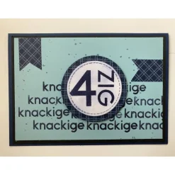 Clearance Glückwunschkarte für Männer zum 30. oder 40. Geburtststag Handarbeit Stampin’Up Unikat Glückwunschkarten