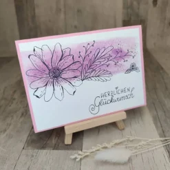 Discount Glückwunschkarte Herzlichen Glückwunsch metallic Aquarell Glückwunschkarten