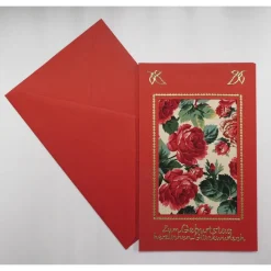 Clearance Glückwunschkarte Rosen - Geburtstagskarte Glückwunschkarten
