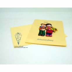 Sale Glückwunschkarte #Schuleinführung #Junge #Mädchen #3-D Kinder Einschulung