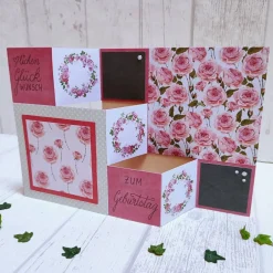 Glückwunschkarten|Peggys Kreativecke Glückwunschkarte  zum Geburtstag mit Rosen
