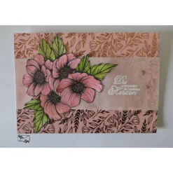 Clearance Glückwunschkarte zum Hochzeitstag Valentinstag mit Grusstext und Blumen Handgefertigt Glückwunschkarten
