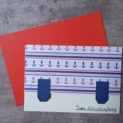 Einschulung|Peggys Kreativecke Glückwunschkarte "Zum Schulanfang"