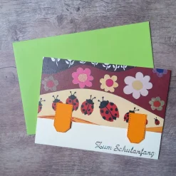 Einschulung|Peggys Kreativecke Glückwunschkarte "Zum Schulanfang"