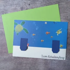 Einschulung|Peggys Kreativecke Glückwunschkarte "Zum Schulanfang"